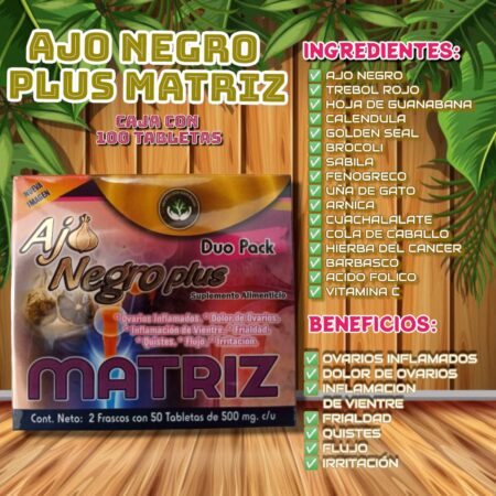 Ajo Negro Plus Matriz Tabletas