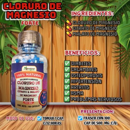 Cloruro de Magnesio Forte + Malato 500Mg