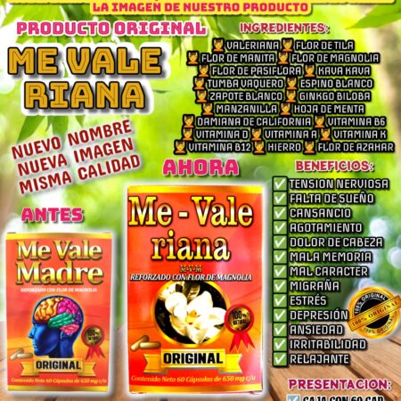 Me-Vale Riana cápsulas