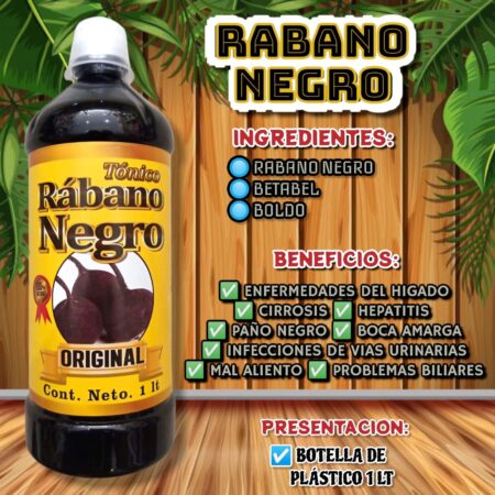 Rábano Negro Tónico de 1 Litro